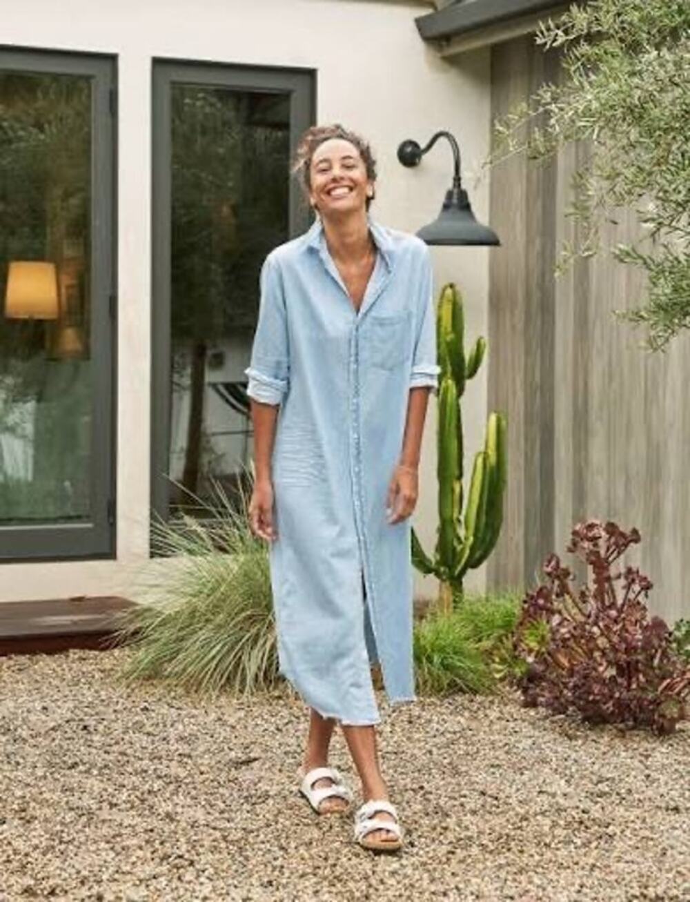 Frank & Eileen Rory Shirt Dress XL famous denim classics blue 100% Cotton